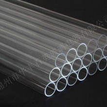 Transparent quartz glass tube